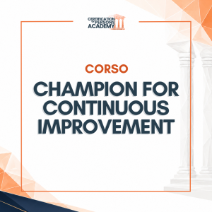 Corso Champion for Continuous Improvement